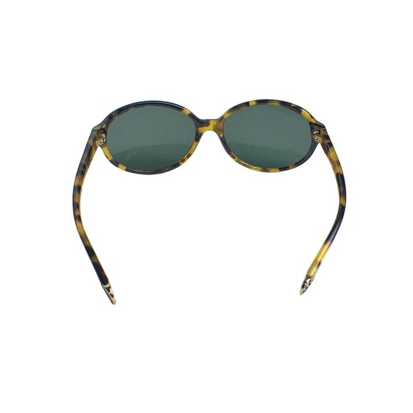 Tory Burch Tortoiseshell Sunglasses Acetate Frame Green Tinted Lenses - Picture 4 of 9